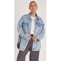 Feather + Noise Juno Denim Shacket - Blue Wash