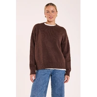 Feather + Noise Margot Knit - Chocolate