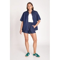 Feather + Noise Arlo Denim Shirt - Dark Blue