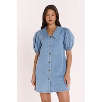 Feather + Noise Dottie Dress - Blue