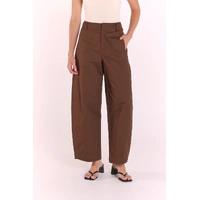 Feather + Noise Charlie Barrel Pant - Chocolate