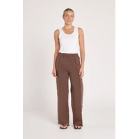 Feather + Noise Noah Wide Pant - Chocolate