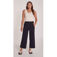 Feather + Noise Noah Cropped Pant - Navy Camel Stripe
