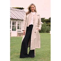 Feather + Noise Theo Longline Trench - Stone