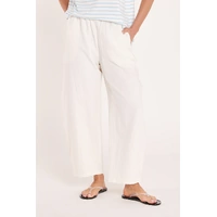 Feather + Noise Eleanor Barrel Pant - White