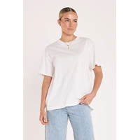 Feather + Noise Carter Tee - White