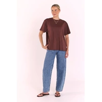 Feather & Noise Carter tee - Chocolate