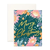 Fox & Fallow-Merry Christmas Floribunda Card