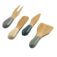 Davis & Waddell Bamboo Cheese Knife Set 4 - Green