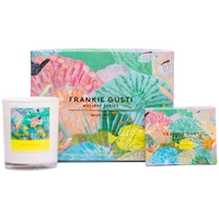 Frankie Gusti Holiday Series Candle + Steamer Duo - Neon Reef