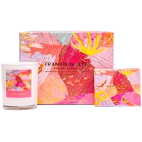 Frankie Gusti Holiday Series Candle + Steamer Duo - Coral Bloom