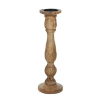 Coast to Coast Naya Wood Candleholder 15x46cm - Natural