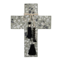 Coast to Coast Bonnie Terrazzo Cross 15x20cm - Green