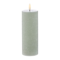 Amalfi Amalfi Hughe LED Flickering Candle 20cm - Green