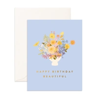 Fox & Fallow Birthday Beautiful Bouquet Greeting Card