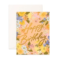 Fox & Fallow Spring Floral Peach Card