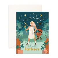 Fox & Fallow Father Of All Fathers Zeus Greeting Card