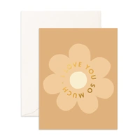 Fox & Fallow Love You Flower Greeting Card