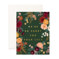 Fox & Fallow Sorry For Your Loss Forest Greeting Card