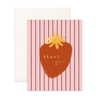 Fox & Fallow Thank You Strawberry Greeting Card