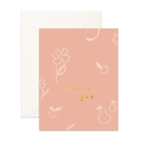 Fox & Fallow Thank You Euro Summer Greeting Card