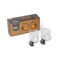 Gentlemens Hardware Cocktail Tumbler & Whisky Stones Set