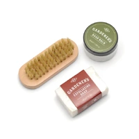 Gentlemens Hardware Nail Brush, Soap, Balm Tin Gift Set