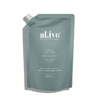 Al.ive Body Hand & Body Lotion Refill 1 Litre - Kaffir Lime & Green Tea