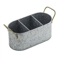 Amalfi Colette Divided Caddy  - Silver