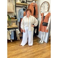 Holiday Fly Away Pant - White