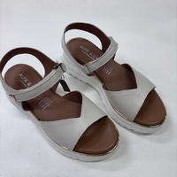 Alfie & Evie Happening Leather Sandal - Cream