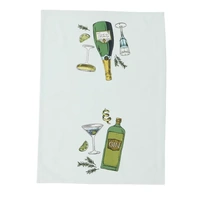 Assemble Gimlet Cotton Tea Towel 50x70cm - Green