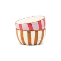Here's How The Bella Dipping Bowls - Lilac/Rust + Ochre