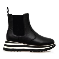 Alfie & Evie Hiccup W Leather Ankle Boots - Black