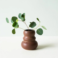 Indigo Love Collectors Klein Vase Small - Brown Red