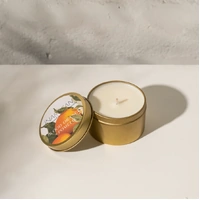 Inartisan Soy Candle in Travel Tin - Blood Orange & Pomello