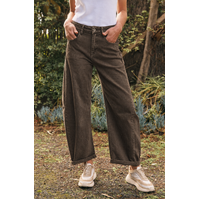Italian Star Idaho Barrel Jeans - Espresso