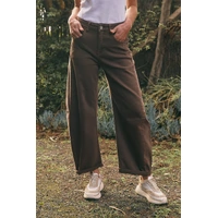 Italian Star Idaho Barrel Jeans - Mocha