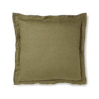 Ivory Riley Moss Linen Cushion 55cm
