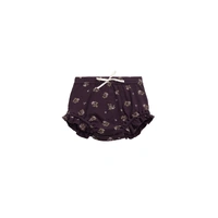 Jamie Kay Organic Cotton Fine Rib Frill Bloomer - Simone Huckleberry