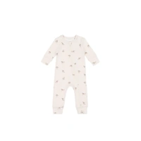 Jamie Kay Organic Cotton Reese Zip Onepiece - Sasha Puppy Tofu