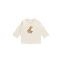 Jamie Kay Organic Cotton Marshall Long Sleeve Top - Cloud Honeybee Bear