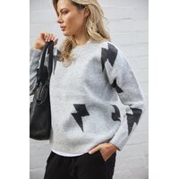 Jovie-Oslo Knit-Grey/Black