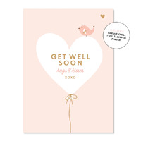Just Smitten Get Well Soon XOXO Card