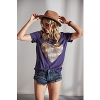 Jovie-Liberty T-shirt-Navy/Gold