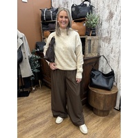 Fria Melange Oversized Skivvy - Natural
