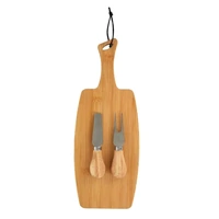 Assemble Bala Bamboo Cheese Board with Knife 34x13cm