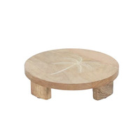 Assemble Tropic Wood Inlay Footed Board 22x5cm - Natural