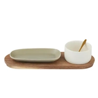Assemble Dawn 4 Piece Serving Set 10x30x6.5cm - Sage