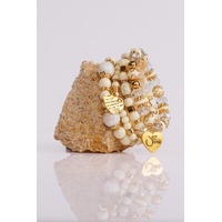 Jaz Flowers Stretchy Doodah Stack Bracelet - Lucy